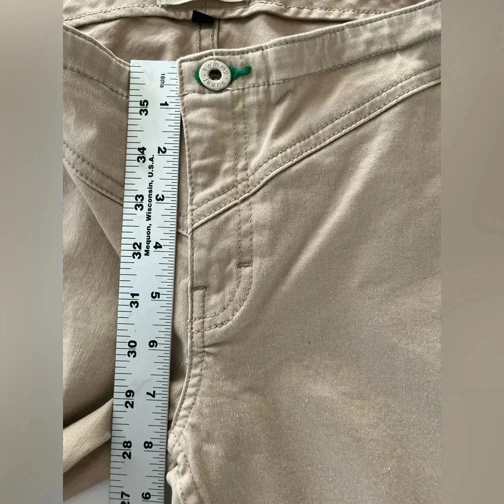 Tommy Hilfiger Y2K Low Rise Flare Chino Khaki Pants 5 prep preppy 2000s neutral - Picture 8 of 10